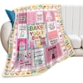 thumbnail image 1 of Food Cupcake Blanket Bake Cake Dessert Throw Blanket Ultra Cozy Super Soft Fleece Sweet Cupcake Kitchen Gift Fuzzy Plush Bedding Blankets for Kids Teens Adults Girls Women 50"x40", 1 of 6