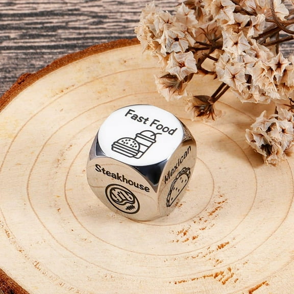 Food Decision Dice Decider for Couple Boyfriend Girlfriend Husband Wife Date Night Dice Gifts for Her-A