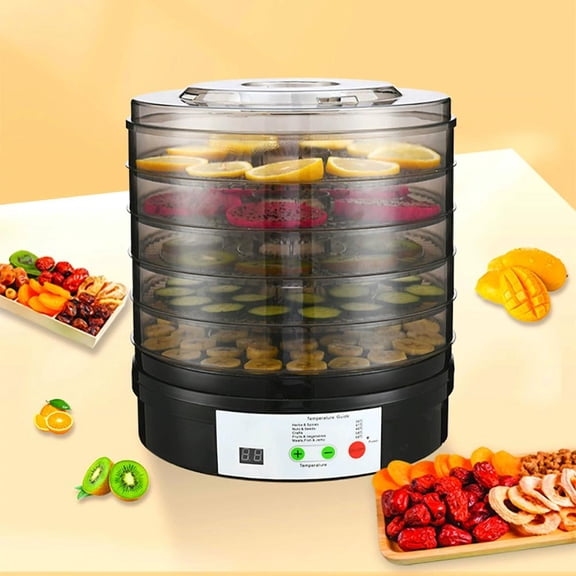 Food Dehydrator 28x28x31cm, Electric Fruit and Vegetable Dryer, Healthy Snack Maker for Home Kitchen and Camping