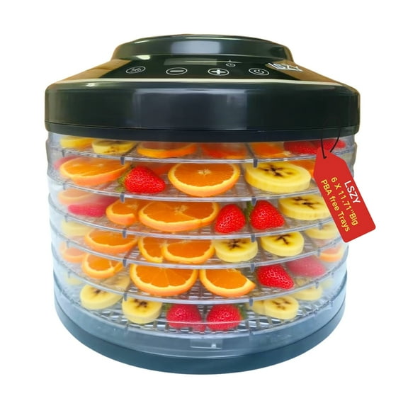 Food Dehydrator,6 BPA-free Trays, 600W Food Dryer with 24H Timer,158F Dehydrator Machine for Jerky, Herbs, Meat, Fruit,Dog Treats, Mushroom, Dried Snacks-Home Use Dehydrators