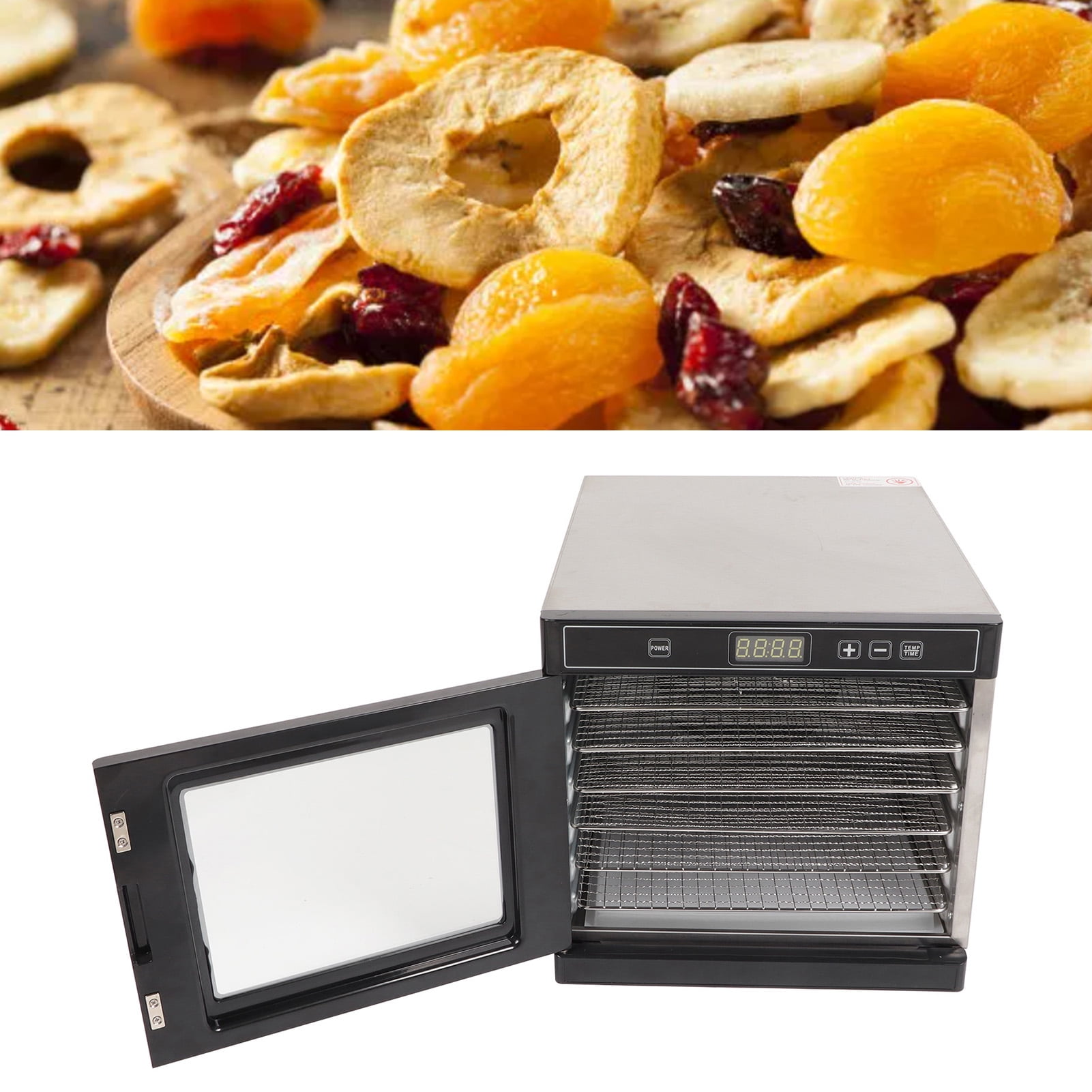 Food Dehydrator, 6 Layers Stainless Steel Commercial Dryer Machine