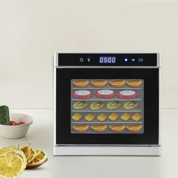 Food Dehydrator 6-Tray Dehydrators Dryer Machine 700W Dehydrator for Jerky LED Display Dehydrator Magic Mill Food Dehydrator Machine for Jerky Herb Meat Beef Fruit Vegetables