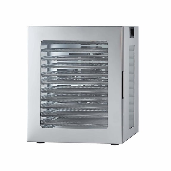 Food Dehydrator Machine 12 Trays, 850W Stainless Steel Jerky Maker for Fruit, Meat, Herbs - Digital Temperature Control & Timer