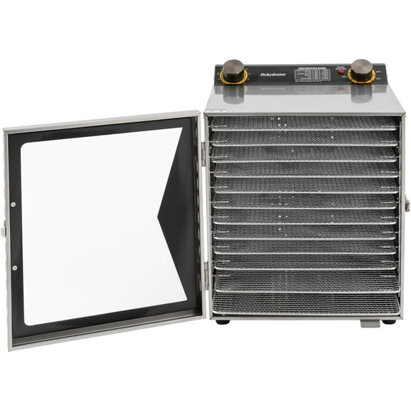 Food Dehydrator Machine Stainless Steel Food Dryer, 194F Temperature Control, 12H Timer and Temperature Control, for Meat, Fruit, Beef, Herbs, and Pet Food