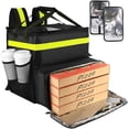 thumbnail image 1 of Food Delivery Bag,Large Insulated Backpack for Doordash/Uber Eeats, Expandable Cooler Bags for Bike/Motorcycle with Reflective Strip and Cup Holders,Reusable Pizza Food Delivery Bag with Hand Straps, 1 of 8