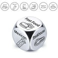 thumbnail image 1 of Food Dice, Stocking Stuffers for Women Men Adults, White Elephant Gifts for Women Men Adults Anniversary Steel Food Decision Dice Valentines Day Gifts for Couples Girlfriend Boyfriend Wife Husband, 1 of 3