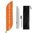 thumbnail image 1 of Food Distribution Sign feather flag Pole Kit for Outdoor by Mavis Printing|15 FEET Long Polyester Outdoor Banner Flag Easy Hang|HD Print Swooper Flag Pole Mount to Celebrate Food Distribution, 1 of 7