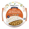 thumbnail image 1 of Food Earth - Organic Chickpeas Curry with Steamed Rice Ready to Eat Indian Meal , 100% Organic, Vegan, Gluten-Free, Heat & Serve,10.58 oz, Shelf Stable, 1 of 6