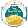 thumbnail image 1 of Food Earth - Organic Five Lentil Curry with Turmeric Rice Ready to Eat Indian Meal , 100% Organic, Vegan, Gluten-Free, Heat & Serve,10.58 oz, Shelf Stable, 1 of 4