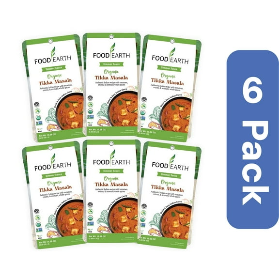 Food Earth Sauce Summer Tikka Masala 10.58 oz (Pack of 6)