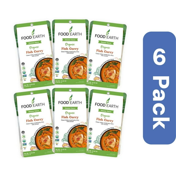 Food Earth Simmering Fish Curry Sauce 10.58 oz (Pack Of 6)