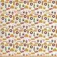 thumbnail image 1 of Ambesonne Food Fabric by the Yard Upholstery, Minimalist Fast Food Pattern, 3 Yards, Multicolor, 1 of 4