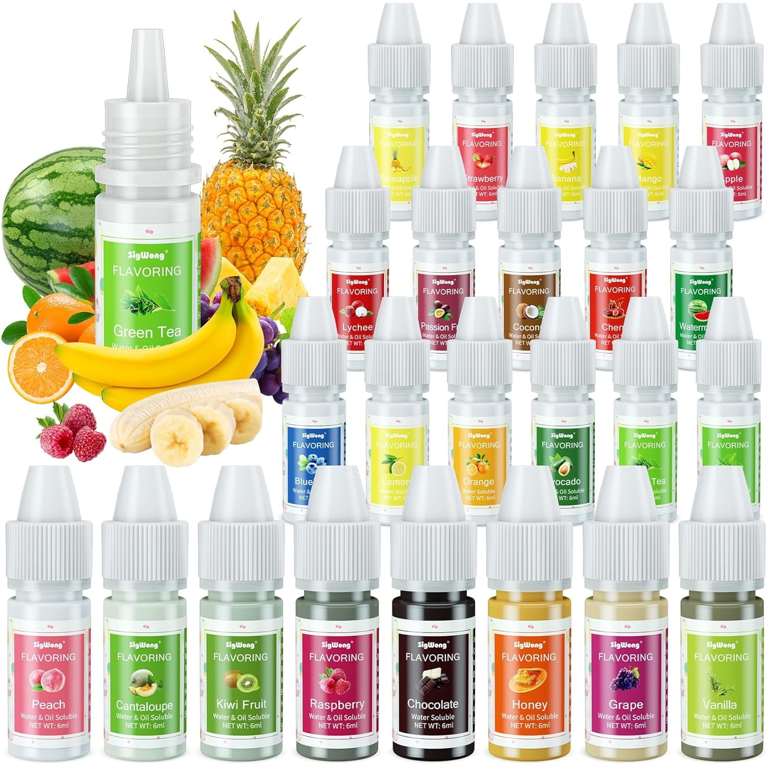 Food Flavoring Oil, 24 Liquid Lip Gloss Flavoring Oil Concentrated
