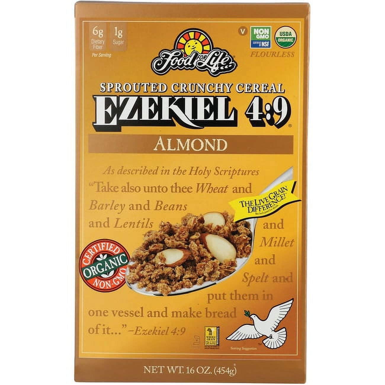 Food For Life Baking Co. Cereal Organic Ezekiel 4 Sprouted Whole Grain
