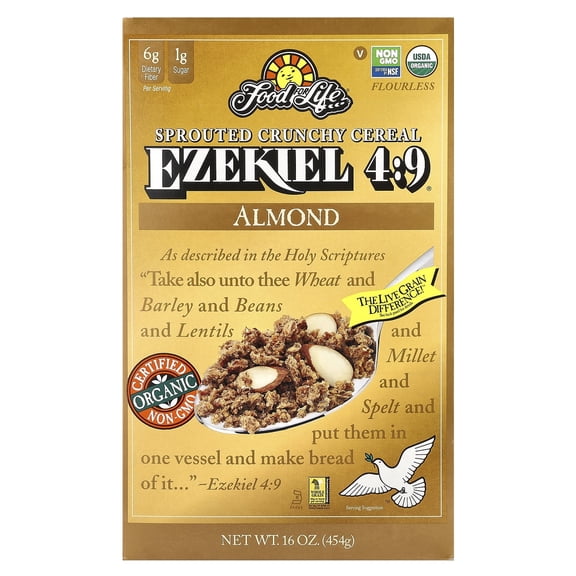 Food For Life Baking Co. Cereal Organic Ezekiel 4 Sprouted Whole Grain, 16 oz
