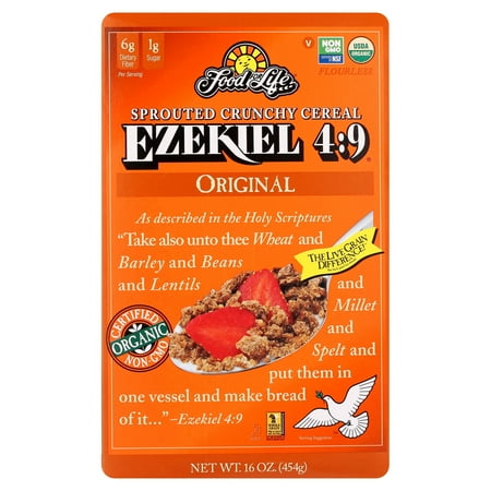 Food For Life Baking Co. Cereal Organic Ezekiel 4 Sprouted Whole Grain Original, 16 oz