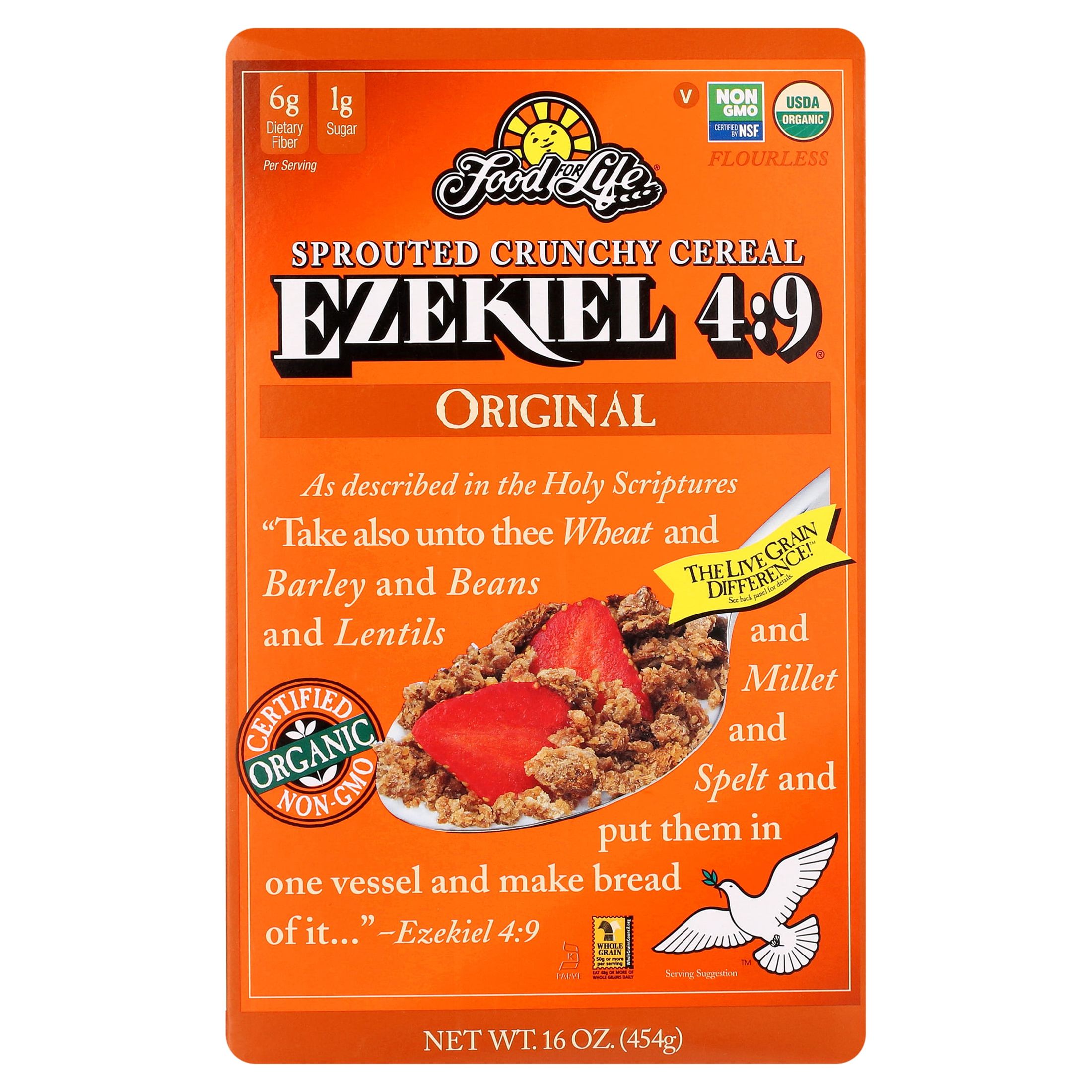 Life　Ezekiel　Baking　Grain　Organic　Whole　16　Co.　Cereal　oz　Sprouted　Original,　Food　For