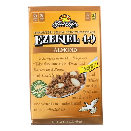 Food For Life Ezekiel 4:9 Almond Cereal 16 Oz -Pack of 6