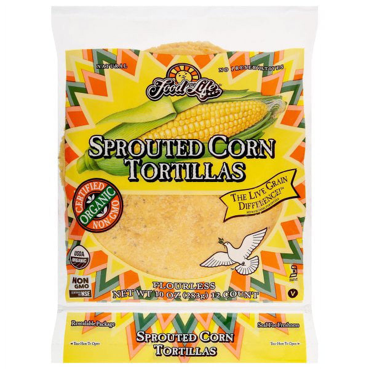 Food For Life Sprouted Corn Tortillas 12 CT