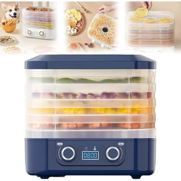 Food Freeze Dryer Machine for Home, 2025 New Dryer Machine for Candy and Snacks, Food Dehydrator Machine with Digital Adjustable Timer and Temperature Control, for Beef Fruits Meat Vegetables (Blue)