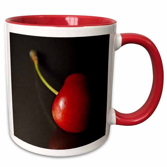 3drose, Food Fruit Cherry, 11oz Two-tone Red Mug