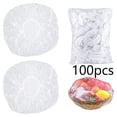 thumbnail image 1 of Food Grade 100PCS Preservative Film Food Storage Covers Disposable Plastic Wrap Reusable Kitchen Disposable Food Protective Film, 1 of 10