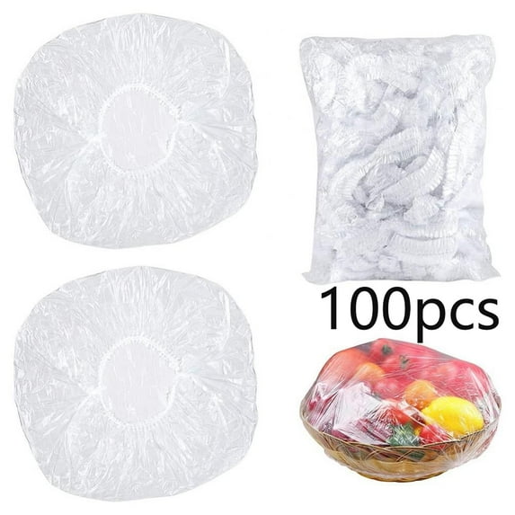 Food Grade 100PCS Preservative Film Food Storage Covers Disposable Plastic Wrap Reusable Kitchen Disposable Food Protective Film