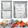thumbnail image 1 of Food Grade Aluminum Foil Sealing Bags, Refrigerator and Freezer Ziplock Bags 10 Pack Featuring Airtight Leakproof Seal for Long Term Food Storage, Ideal for Meal Prep, Leftovers, and Blahzhy, 1 of 7