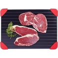 Food Grade Aluminum Quick Thaw Tray Efficiently Defrost Steaks Meats & Foods Design Instant
