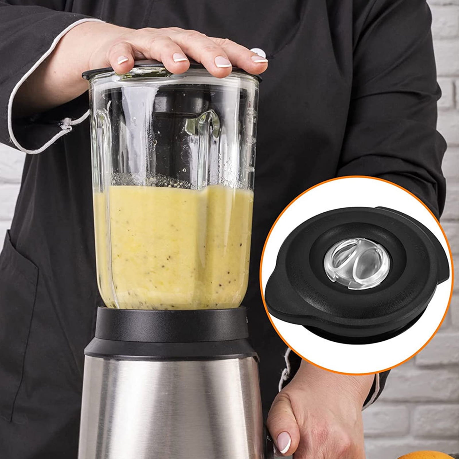 Food Grade Blender Cover with Scale Removable, BPAfree Dishwasher