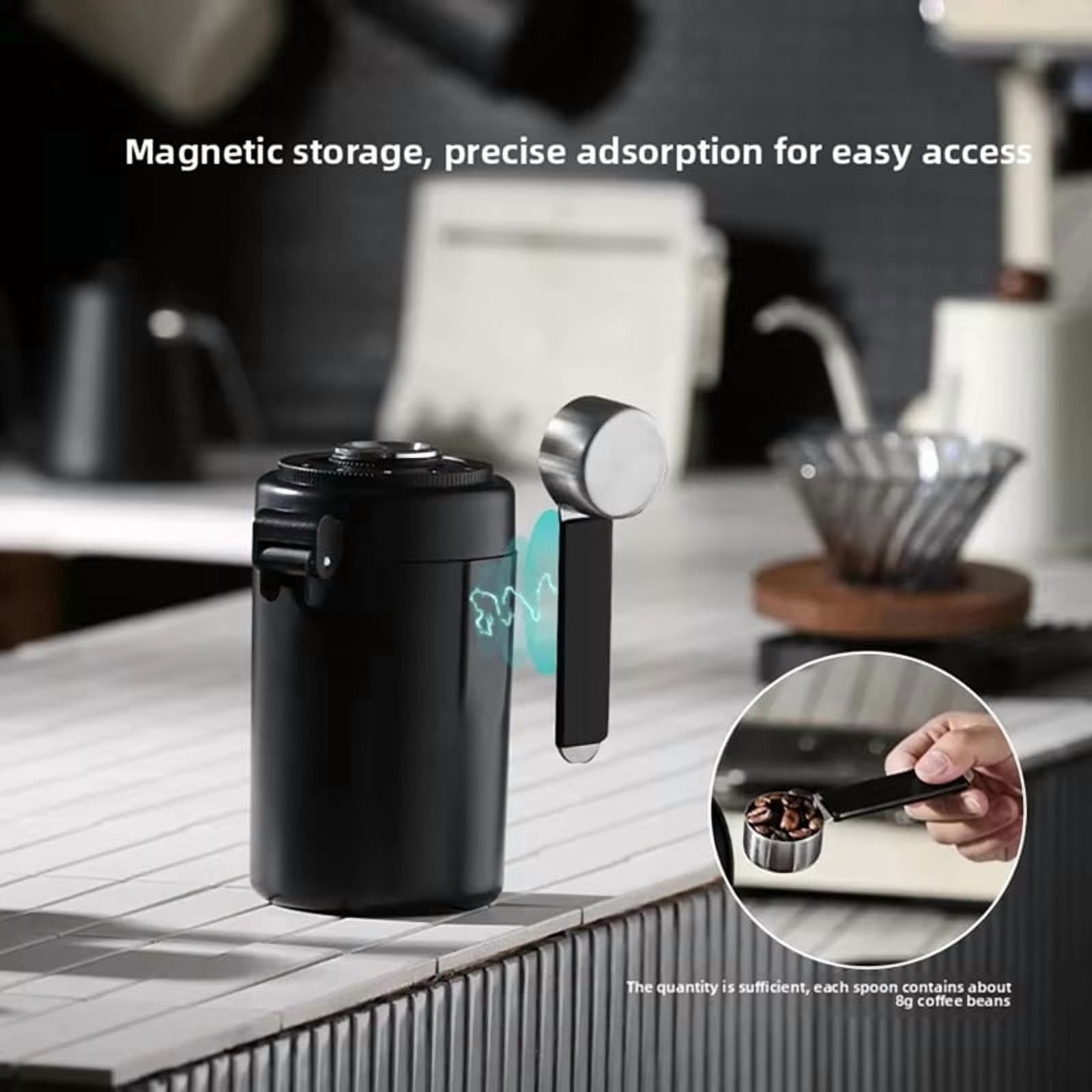 Container Humdity Control Tea Food Grade Coffee Bean Sealed Storage Canister with Humidity Monitor ...