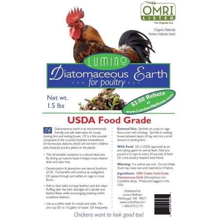 Food Grade Diatomaceous for Poultry 1.5 lbs
