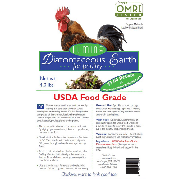 Food Grade Diatomaceous for Poultry 4 lbs