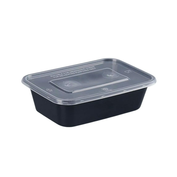 Food Grade Disposable Lunch Box, Plastic Rectangular Takeaway Container, Leak-Proof Airtight Food Storage Box, Microwave and Freezer Safe, 20pcs Set