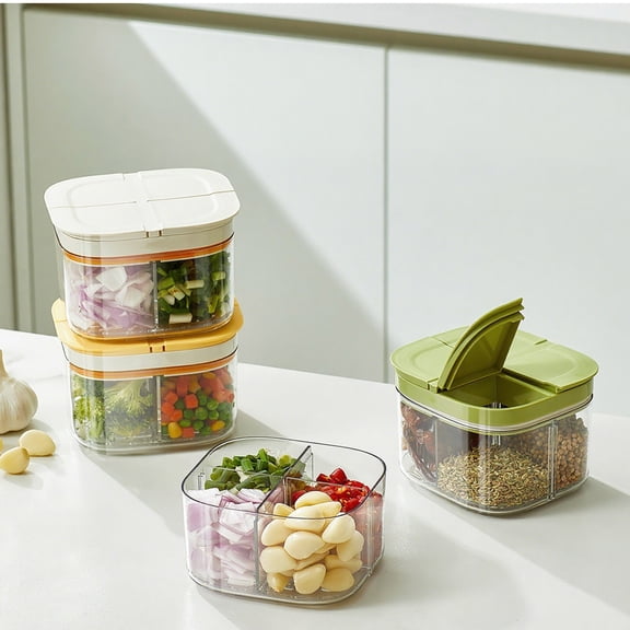Food Grade Draining Insert Sealed Fresh Keeping Box, Dishwasher and Microwave Safe Storage Container