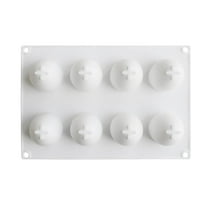 Food - Grade Easter Egg Silicone Mold - 8 - Hole Egg Shaped for DIY Baking and More