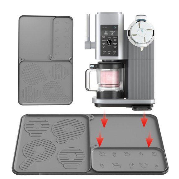 Food Grade Elastomer Kitchen Mat Multiple Functional as Drop Tray and Drying Rack with Not Slip Base Dishwasher Safe