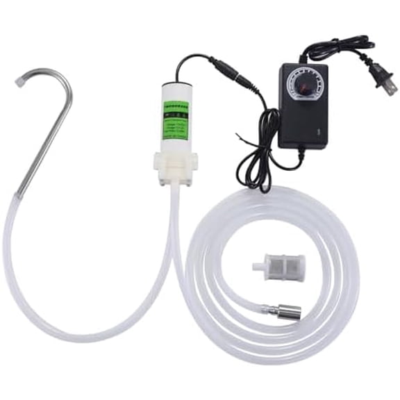 Food Grade Electric Water Transfer Pump With Speed Adjustable 110V for Ice Maker,Coffee Machine and Water Cooling,Auto Siphon Self Priming Pump for Bottling Wine,Beer and Kombucha,2L/Min,Low Noise