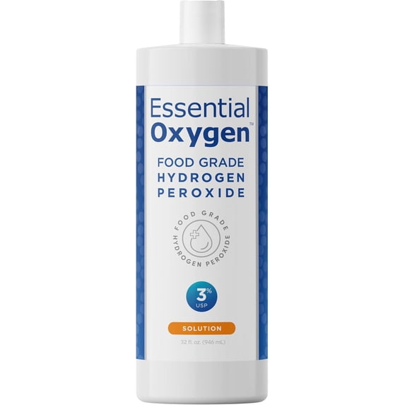 Food Grade Hydrogen Peroxide 3%, Natural Cleaner, Refill, 32 Fl Oz