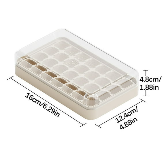 Food-Grade Ice Block Maker with Leakproof Lid – BPA-Free Easy Release for Homemade Ice Cream & Cocktails, Compact Refrigerator Storage, Dishwasher Safe (Durable & Odor-Proof Design) White