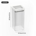 thumbnail image 1 of Food Grade Kitchen Grain Storage Jars | Transparent Airtight Containers with Sealing Lids | 800ml, 1200ml, 1600ml, 2000ml Capacity Options for Dry Food, 1 of 2