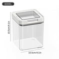 thumbnail image 1 of Food Grade Kitchen Grain Storage Jars | Transparent Airtight Containers with Sealing Lids | 800ml, 1200ml, 1600ml, 2000ml Capacity Options for Dry Food, 1 of 2