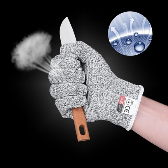 Food Grade Level 5 Protection, Safety Kitchen Cuts Gloves - for Oyster Shucking, Fish Fillet Processing, Mandolin Slicing, Meat Cutting and Wood Carving
