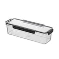 thumbnail image 1 of Food Grade Long Strip Refrigerator Organizer - Clear Airtight Storage Box for Fridge and Kitchen, 1 of 6