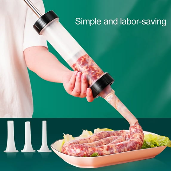 Food Grade Manual Sausage Stuffer Machines - 1 Set - Fast Sausage Stuffer Maker - for Kitchen Home