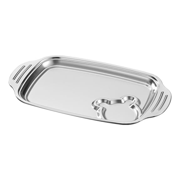 Food Grade Metal Serving Tray Easy Cleaning Surfaces Buffets Plate For Home Dining And Picnics Essential