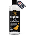 thumbnail image 1 of Food Grade Mineral Oil - 8 oz Cutting Board Oil for Bamboo & Wooden Boards, Kitchen Utensils - Premium Mineral Oil Nourishes, Protects, Restores Butcher Blocks and Wood Supplies, 1 of 13