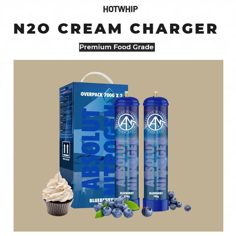 Food Grade Nitrous Oxide Tank Blueberry Flavored N2O Chargers (700g,1