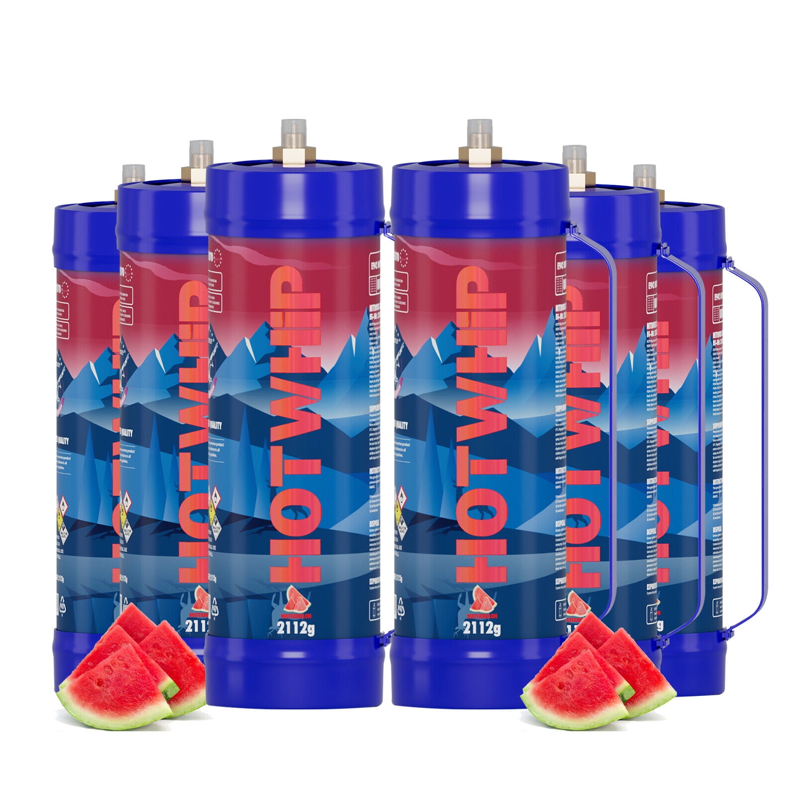 Food Grade Nitrous Oxide Tank Watermelon Flavored N2O Chargers (2112g*6