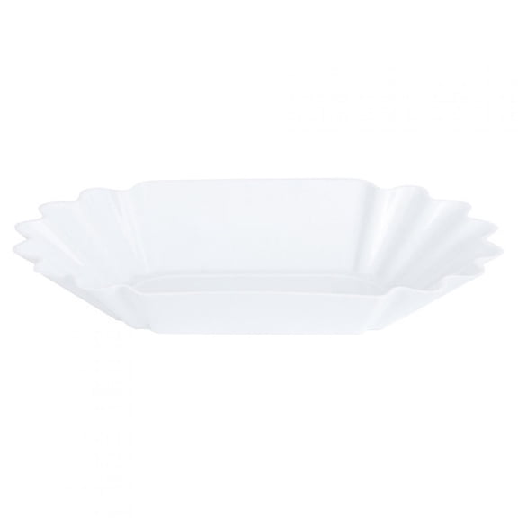 Food-Grade PP Plastic Coffee Bean Display Dish - Sample Tray for Storage - Kitchen Accessory - White